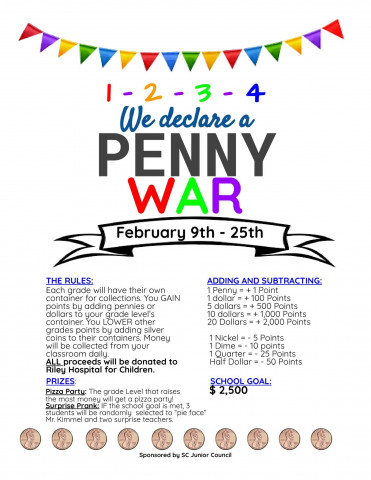 Elementary Penny War Fundraiser