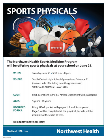 Sports Physicals Flyer