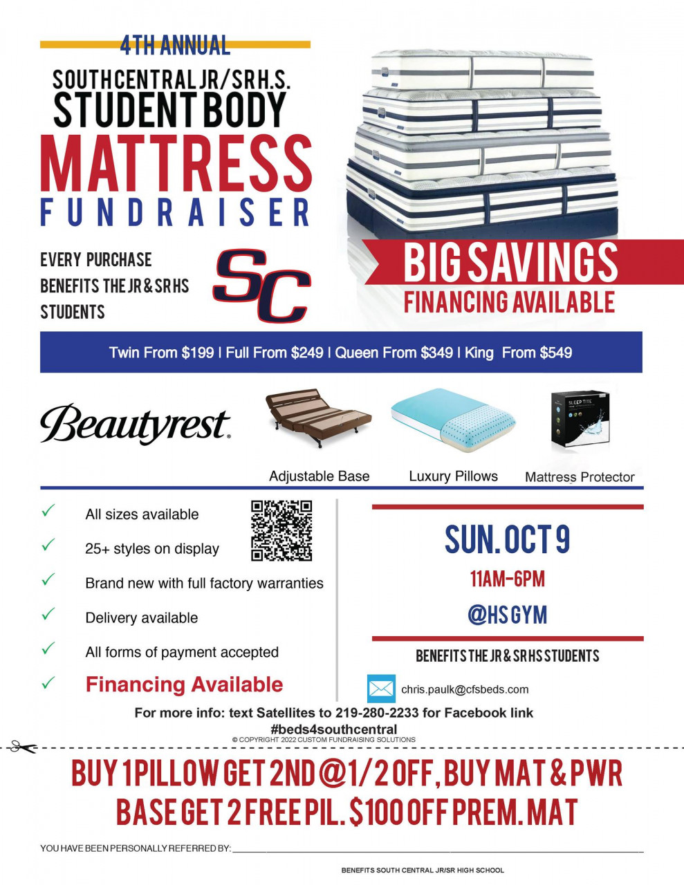4th Annual Mattress Fundraiser